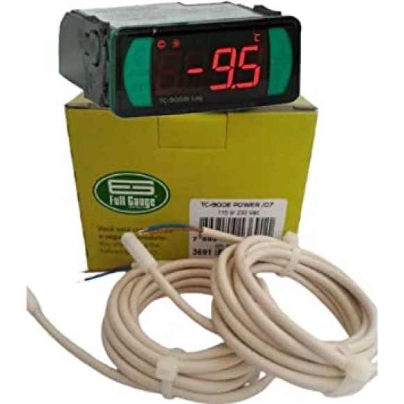 CONTROLADOR TERMOSTATO FULL GAUGE BIVOLT TC900E 50/75